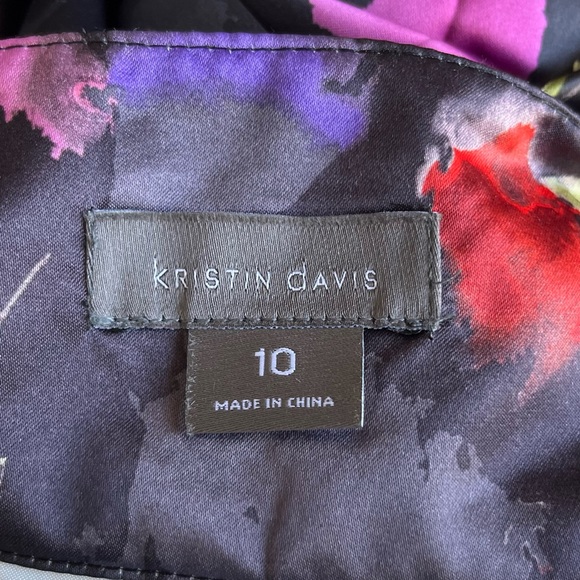 •Kristin Davis• A-Line Pleated Floral Skirt - Size 10 - Picture 2 of 8